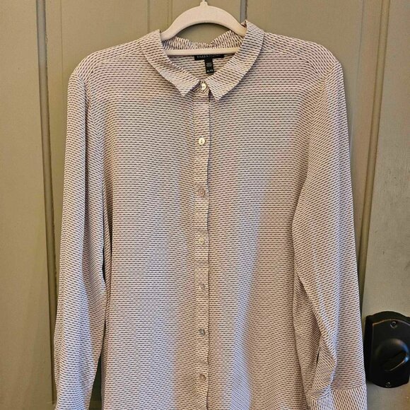 Eileen Fisher Silk Button Up Blouse XL - Picture 1 of 11